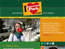 Tablet Screenshot of ilovepattersonpark.com